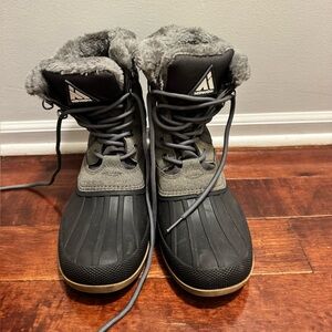 Mishansha Black and Gray Winter Boots
